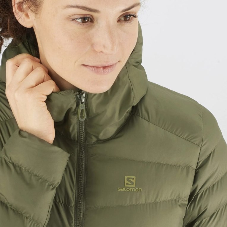 Chaquetas Aislantes Salomon Essential Xwarm Long Mujer Verde Oliva | MX ECWX589